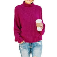 Royalloveove ženski džemper sa visokim vratom, pulover na dugih rukava s dugim rukavima