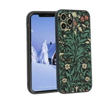 Floral-art-nouveau-tulip-telefon za iPhone Pro za žene Muška Pokloni, Mekani silikonski stil Poklopni
