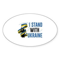 Cafepress - stojim sa Ukrajinom - naljepnica
