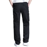 Badyncsl hlače za muškarce za čišćenje muške plus veličine pamučne multi-džepne komore otpornih na trošenje