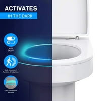 WC noćno svjetlo Zahtjev za aktivirano LED svjetlo WC školjka osvjetljava noćnu svjetlost za kupaonicu Baterija nije uključena savršena kombinacija ukrasa sa slanom svjetlom, boja