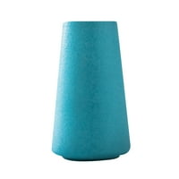 Smrznuta široka usta keramička vaza plava
