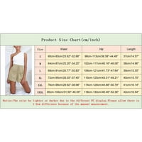 Ljetne kratke hlače za ženske kafere za visoke struine posteljine posteljine Hlače Hlače za vježbanje