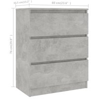 Sive matične beton sive 23,6 x13.8 x29,9 dizajnirani buffeti i bodovi
