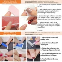 Press na noktima na noktima višebojni medij, sjajni meki gel lažni nokti za žene djevojke fit prirodne za višekratnu upotrebu, lažnih noktiju sa dizajnerskim ljepilom Art Kit, q # 004