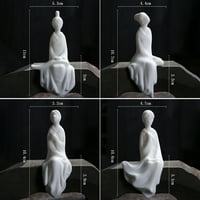 Yesay apstraktna ženska statua Kompaktni desni ugao dekor dekora za figurice FIGURINE Decor Decor