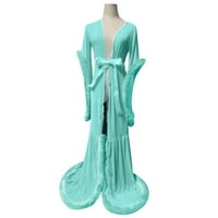 Ženski donje rublje Green Women Fashion Tulle Robe Dugi donje rublje Nightcown Bathrobe Sleep odjeća