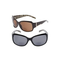 Par FASHITISTISTA Ženske dizajnerske bifokalne sunčane naočale - naočale za čitanje na otvorenom - crno smeđe - 2,25
