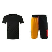 Muškarci Outfits Leisure Majica Jednostavni sport Dnevno Fit Hlače Kratke hlače Udobna odjeća Plaža