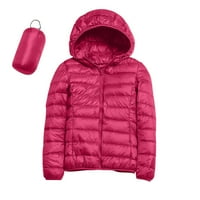 Jakne s duksevima Žene toplo vodootporno Lagana jakna s kapuljačom Vjetrovinski zimski kaput sa recikliranom