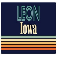 Leon Iowa Vinyl naljepnica za naljepnicu Retro dizajn