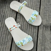 JJayotai sandale za čišćenje žena za žene Ljetne ženske cipele casual ženske sandale cvjetne plaže ravne