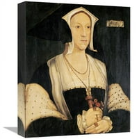 u. Portret Margaret Wotton Art Print - Hans Holbein