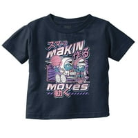 Smurfs Cool Kanji Makin kreće se mališana dječaka djevojka majica dojenčad toddler Brisco brendovi 3T
