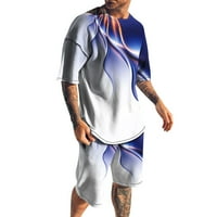 Muške odjeće 3D kratkih rukava kratkih rukava kratke hlače tropske havajske karoserije sportske kratke hlače odijelo sportskog odijela za muškarce