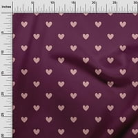 Onuone svilena tabby tamna magenta tkanina srca zanatski projekti dekor tkanina štampuše na širokoj