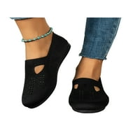 Gomelly Womens Slip-on Cipele Ležerne prilike mrežice Laafers Lagane pletene čarape za čišćenje cipele za šetnju crnim 8
