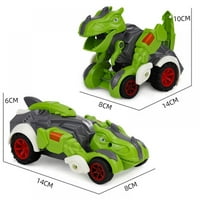 Transformating igračke, u transformaciji automobila dinosauruara Dinosaur transformira auto automatik