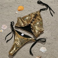 Kupanje Halter Top kupaći kostimi za žene Bikini set Bandeau kupaći kostimi Push-up Brazilski zavoja
