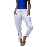 Lolmot Yoga pantalone ženske Joggers Workout Hlače Dukseri Žene Yoga Sportwear čipka za zavoj čvrste