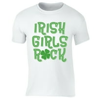 Xtrafly Odjeća St Patricks Dan majica Shamrock Clover Irska djevojka Unise Muška majica