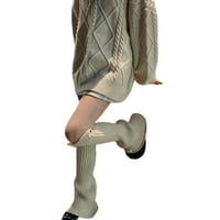 Gwiyeopda žene pletene nogu grijači s oznakom bezbednog rastezanja nalepljenim telećima navlake