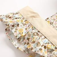 Toddler Baby Girls Penjačka odjeća Flyne rukave cvjetna leopard cvjetna torba prdena odjeća Nova odjeća