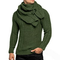 Adviicd pleteni džemper muški dugi rukav kornjač za muškarce Slim Fit Black Turtleneck Duks pulover
