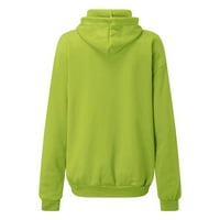Y2K dukserica za žene jesen dugih rukava s kapuljačom pulover zelene s