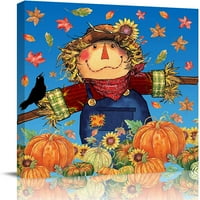 Norina Zidna umjetnost Slike na norinoj ulje slikarstvom s uokvirenim za domaće ukrase Jesen bundeve sezonske jesenje žetve Dan zahvalnosti