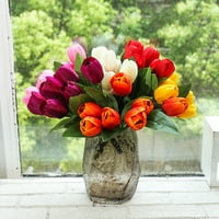 Visland Artificial Tulip Cvijeće 7Head Mini Tulip Cvijeće Flowers Realno vjenčanje Cvijeće Vjenčanje banket Bridal Decor Decor Valentinovo