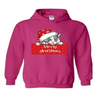 MMF - Ženske dukseve i duksevi - sretan božićni meow ružni džemper