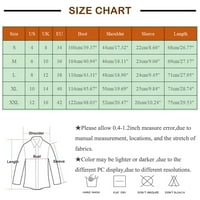 Ležerni vrhovi za žene Fit ženska modna radna odjeća s V-izrezom s džepovima tiskani vrhovi Dame Top Multicolor XL