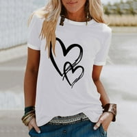 Ženske košulje s kratkim rukavima Ženska moda Ležerne prilike za ispis O-izrez Labavi majica kratkih