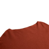Buigttklop Ne Granični džemperi za žene Čišćenje Ženska nova pletena rukav za vrat Labavi duks duks s dugim rukavima Europska i američka velika veličina noktiju