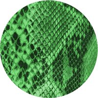 Ahgly Company u zatvorenom okruglom uzorkovima dubokog smaragdnog zelenog područja zelene površine,