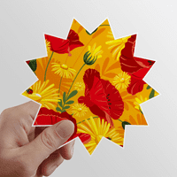 Platno cvijeće slikanje kukuruzno suncne vinilne naljepnice prtljage grafiti cvjetni naljepnica