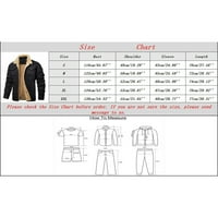 LisingTool vrhovi muški modni jednostavan čvrsti džepni džepni džep džemper jakna muške zimske kapute