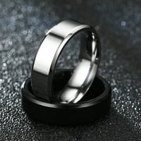Štetno široki antivarđerni prsten od nehrđajućeg čelika Jednostavan izvrstan zaručnički prsten modni