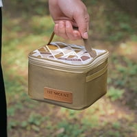 Xewsqmlo začinjavajuća boca set za pohranu torba za zaštitu staklenke za piknik Camping BBQ