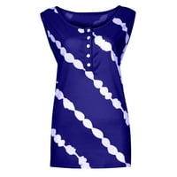 Loyisvidion Womans Majice Čišćenje Ženskih kravata Termpen Tors Schoop majica bez rukava Summer Casual