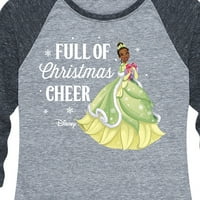 Disney - puna božićne veselje Tiana - Ženska grafička majica Raglan