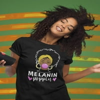Majica Melanin poppin u obliku ženske žene - MIMage by Shutterstock, ženska X-velika