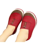 Eloshman Womens Flats Comfort Loafers Slip na casual cipelama hodajući okrugli nožni prst Neklizajući