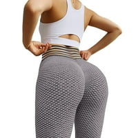 Ženske joge gamaše hlače Ljeto popust Čvrsti visoki elastični struini pantalone za djevojčice trčanje sportskih rasteza modna prodaja prozračne sive xl