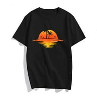 Sunset Beach Silhouette Tropical Palm Tree Sunny Lover Poklon majica