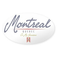 Cafepress - Montreal skripta w - naljepnica