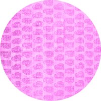 Ahgly Company u zatvorenom okruglom krute ružičaste moderne prostirke, 7 'runda