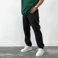 Ketyyh-CHN teretni pantalone za muškarce Modne udobne strugove pantalone Slim Fit Stretch Jeans crna, 2xl