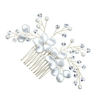 Rosarivae biserni cvjetni češljem za kosu mladenke za kristal za kosu za kristal za kosu za vjenčanje